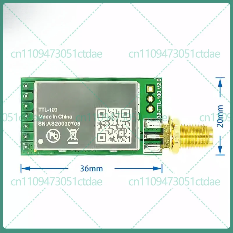 For SX1278 SX1276 433MHz LoRa UART Wireless Module 3000m