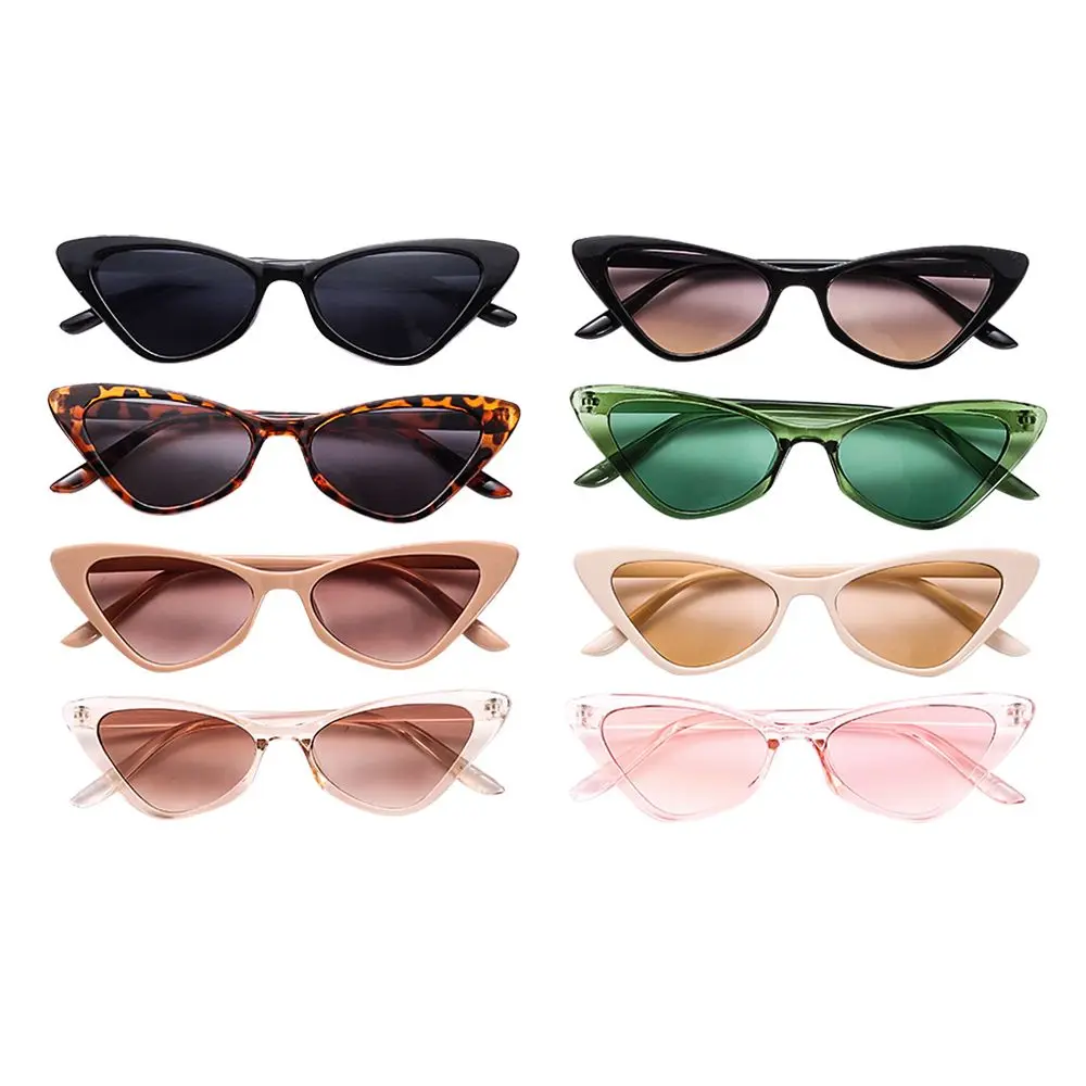 Vintage Cat Eye Sunglasses for Women Small Frame Retro Sunglasses UV400 Protection Eyewear Fashion Trendy Streetwear Accessories