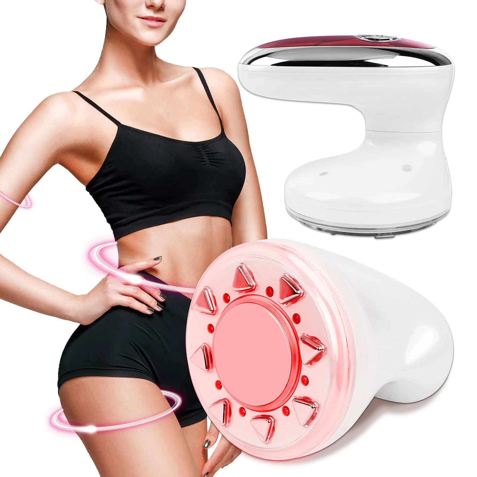 Ultrasonic Body Slimming Massager EMS Fat Remove Lose Weight Beauty Device LED RF Waist Legs Abdomen Skin Tightening Machine