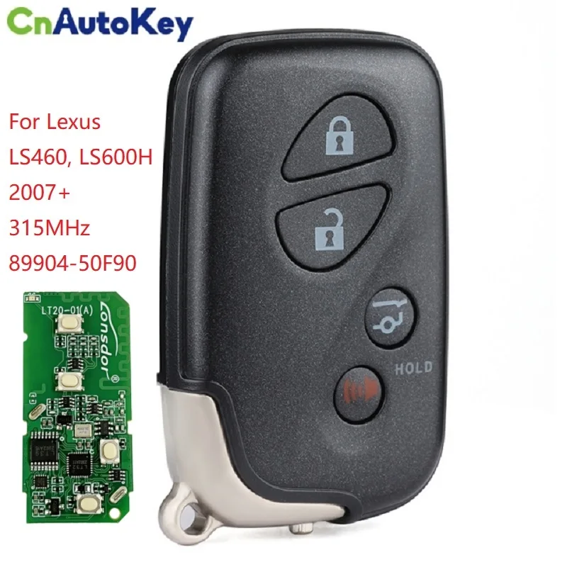 CN052034 FCC HYQ14ACX 5290 For Lexus LS460 LS600H 2007+ Smart Key 4 Buttons P1 98 4D-67 315MHz 89904-50F90 Keyless Go