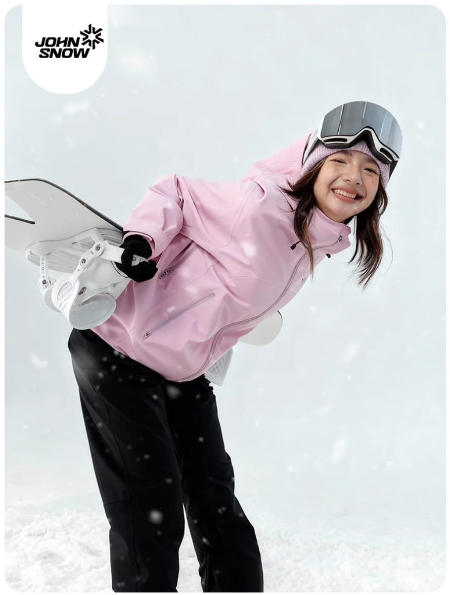 

John Snow 2025 Women's Ski Suit Waterproof Windproof Insulated Snow Jacket & Pants Set with Fully Taped Seams for Outdoor Sports