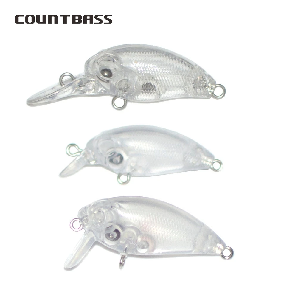 

Countbass 10Pcs Blank Hard Lures, 32mm/1.26" 35mm/1.38" Crankbaits, Unpainted Fishing Baits, Wobblers, Hardbaits