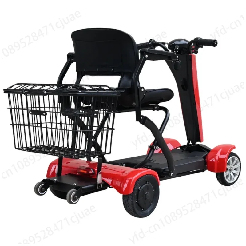 

Wholesale 500w Cheap Dual Motor 4 Wheel Automatic Handicapped Adults Mobility Electric Folding Scooter