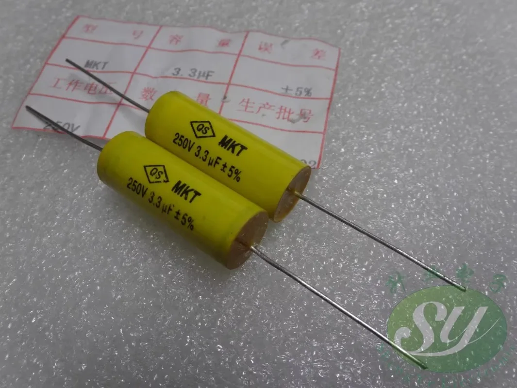 20 قطعة QS MKT 3.3 فائق التوهج/250 فولت 3u3 335 جديد النحاس دبوس محوري غير القطبية مقسم التردد مكثف