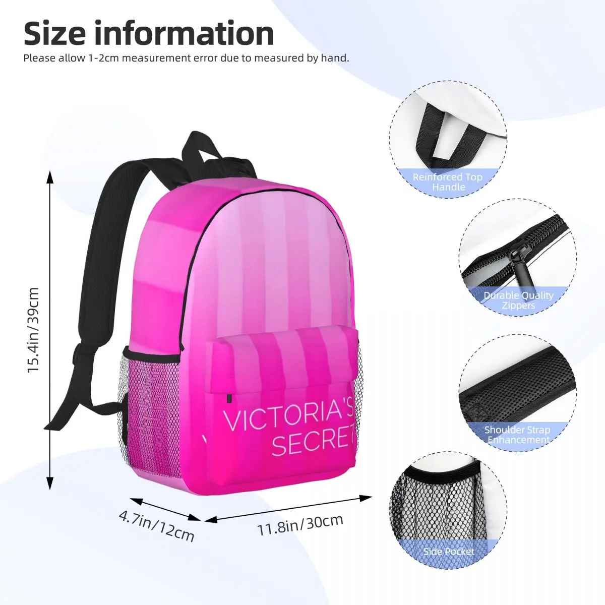 Sac à dos de style Victoria-S-SecExamen pour enfants et adolescents, cartables, voyage, sac pour ordinateur portable, mode, offre spéciale