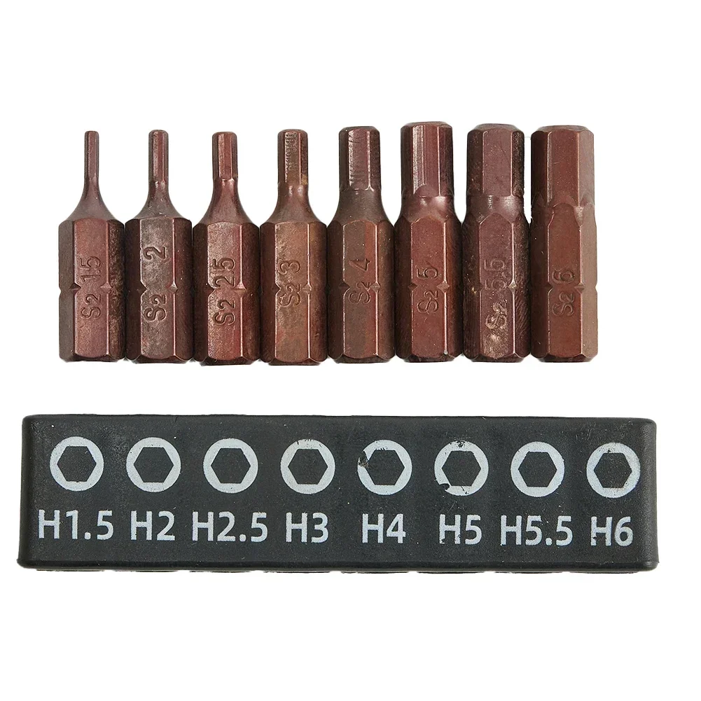 Durable Screwdriver Bits Hand Tools Magnetic PH PH0 PH1 PH2 PH3 SL3 SL4 SL5 SL6 Screwdriver Bits 25mm 8pcs Torx Star