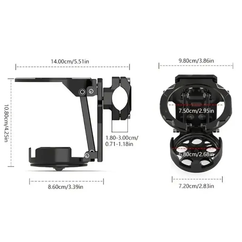NEW Motorcycle Foldable Cup Holder Lightweight Adjustable Water Bottle Mount for Electric Bicycle Sport Cycling Accessories1PCS