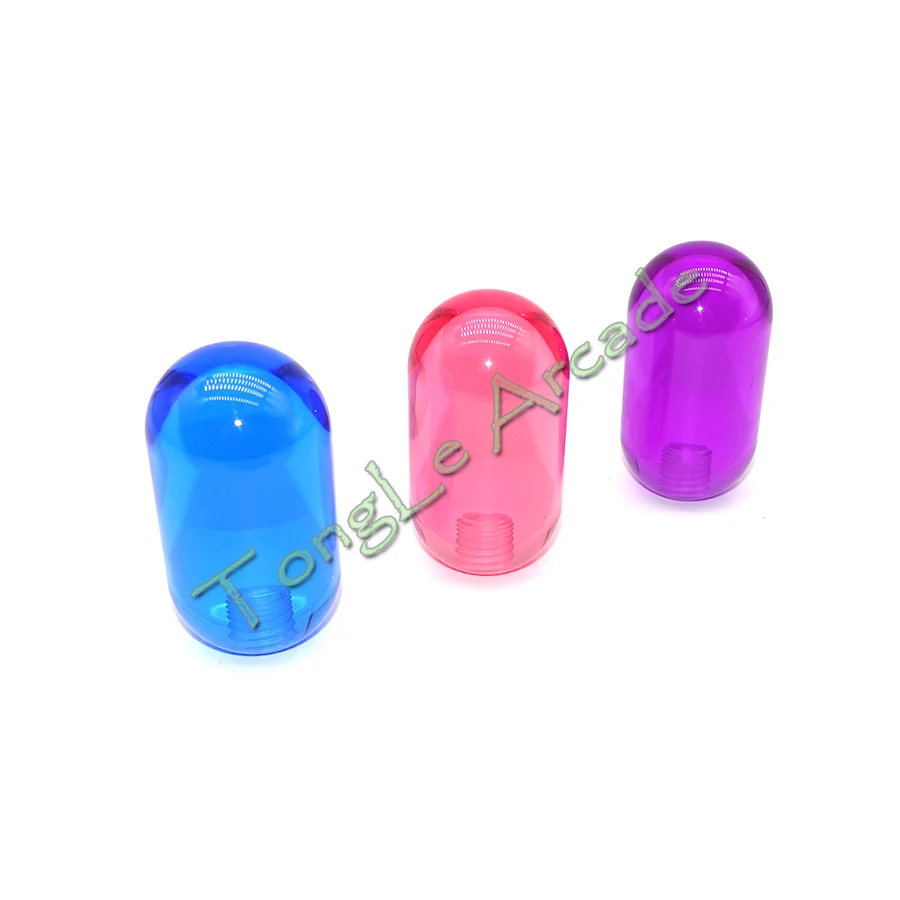 Capsule Style Bat Ball Top, Clear Command Handle Neo Geo Arcade Joytsick Topball, for Knob Zippy Sanwa Seimit Game Machine Diy