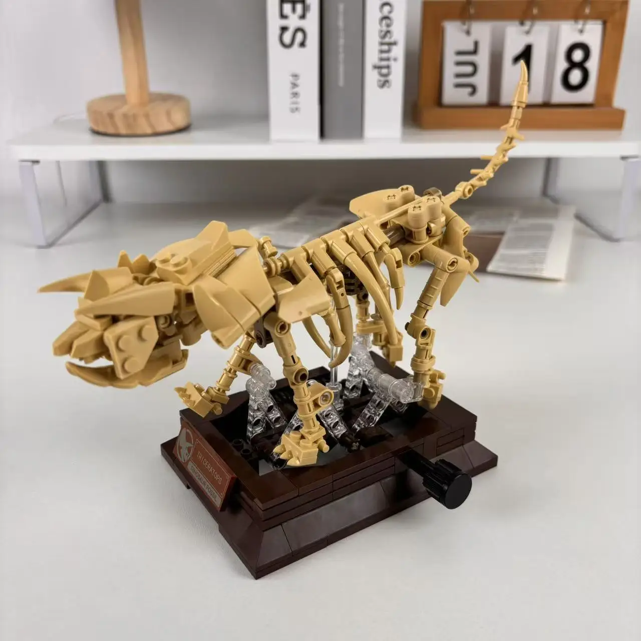 

Набор строительных блоков «Трицератопс», креативные блоки для сборки модели скелета динозавра, с подвижным хвостом, подвижной челюстью, черепом и суставами рук, идеально подходят для подарков на Хэллоуин, Пасху, Рождество и день рождения.