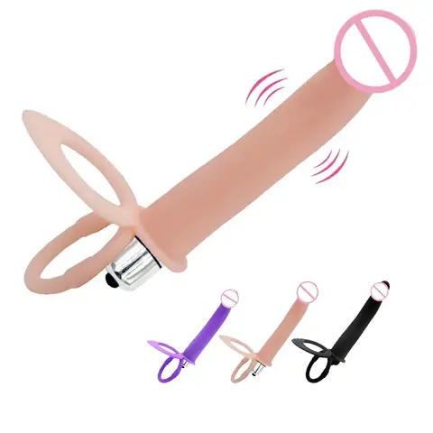 10 Speed Silicone Wearable Butt Plug for Men Prostate Massager with Ring Anal Pegging Dildo Harness Toy Strapless Strap Sex Toy