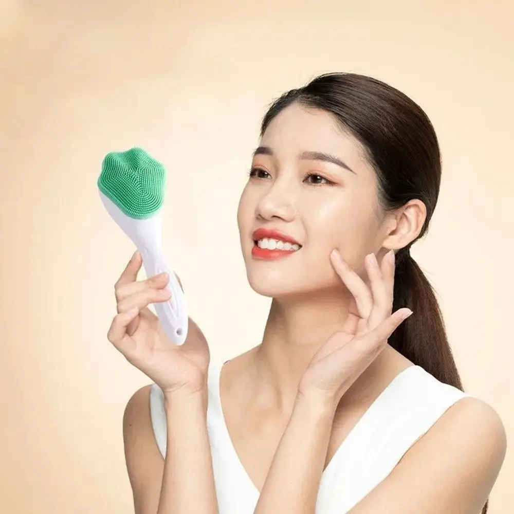 Silica Gel Facial Brush   Facial Cleanser  Blackhead Removing Product  Pore Cleaner Exfoliating Facial Brush  Face Brush