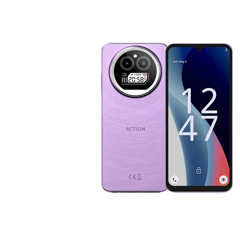 IIIF150 Phone Android 15 Smartphone Action A5Pro 8GB RAM 256GB ROM 6.8inch HD+ HAA Display Dual Screen Design 5100mAh Battery