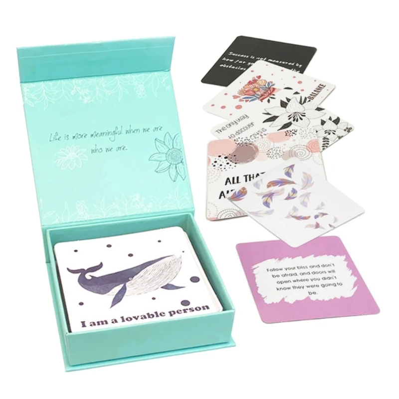 50PCS Positivity Note Cards Exclusively for Women Expressing Appreciation Sharing in Celebrations and Providing Support