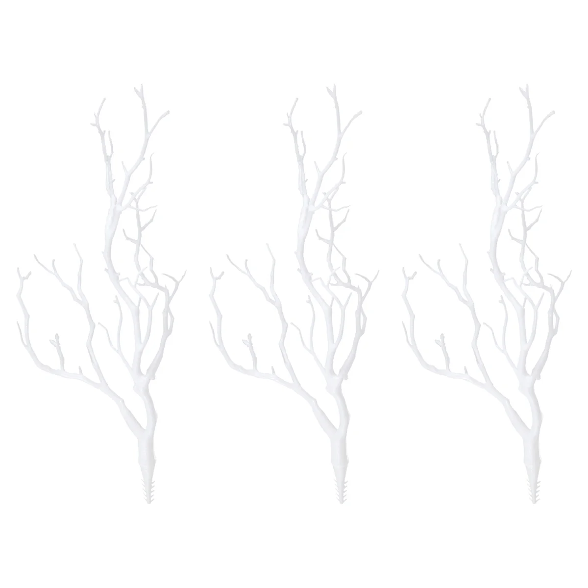 3 x Artificial White Dry Plant Tree Branch Wedding Decor