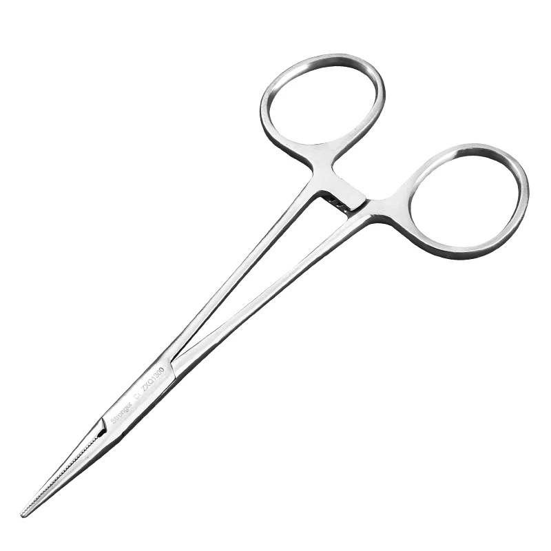 Shiqiang mosquito Hemostatic Forceps stainless steel vascular forceps 12.5cm double eyelid hemostatic forceps 1pcs