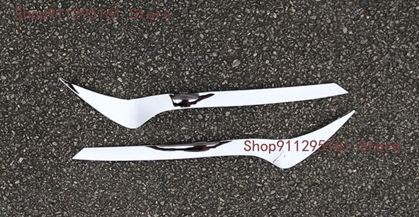 Accessories For Toyota RAV4 RAV 4 2013 2014 2015 ABS Chrome Front Head Light Lamp Eyebrows Trims Headlight Strips Bezel