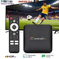 Android 14 TV Box Quad Core Amlogic S905L3 4K UHD WiFi2.4G/5G y BT5.0 Servicio de Streaming Control por Voz Set Top Box IPTV
