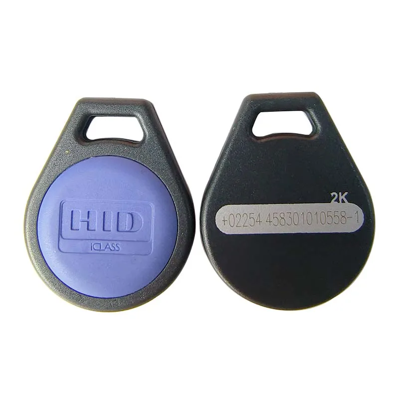 Sem contato Smart Key Fob, Formato Chaveiro, Cartão NFC, RFID, 13,56 MHZ, Números Não Correspondentes, 26Bit H10301, HID 2050, I-CLASS 2K 2, 1-20Pcs