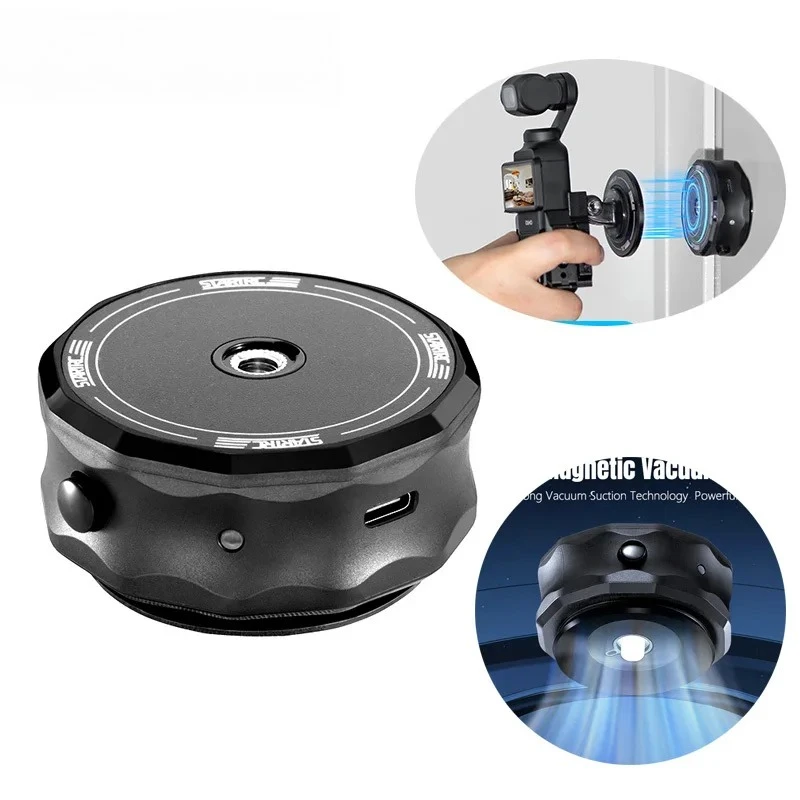 

Electric Magnetic Vacuum Suction Cup Mount Base For DJI Pocket 3 Action 5 Pro Insta360 X4/GO3S/ACE PRO/GOPRO Accessories