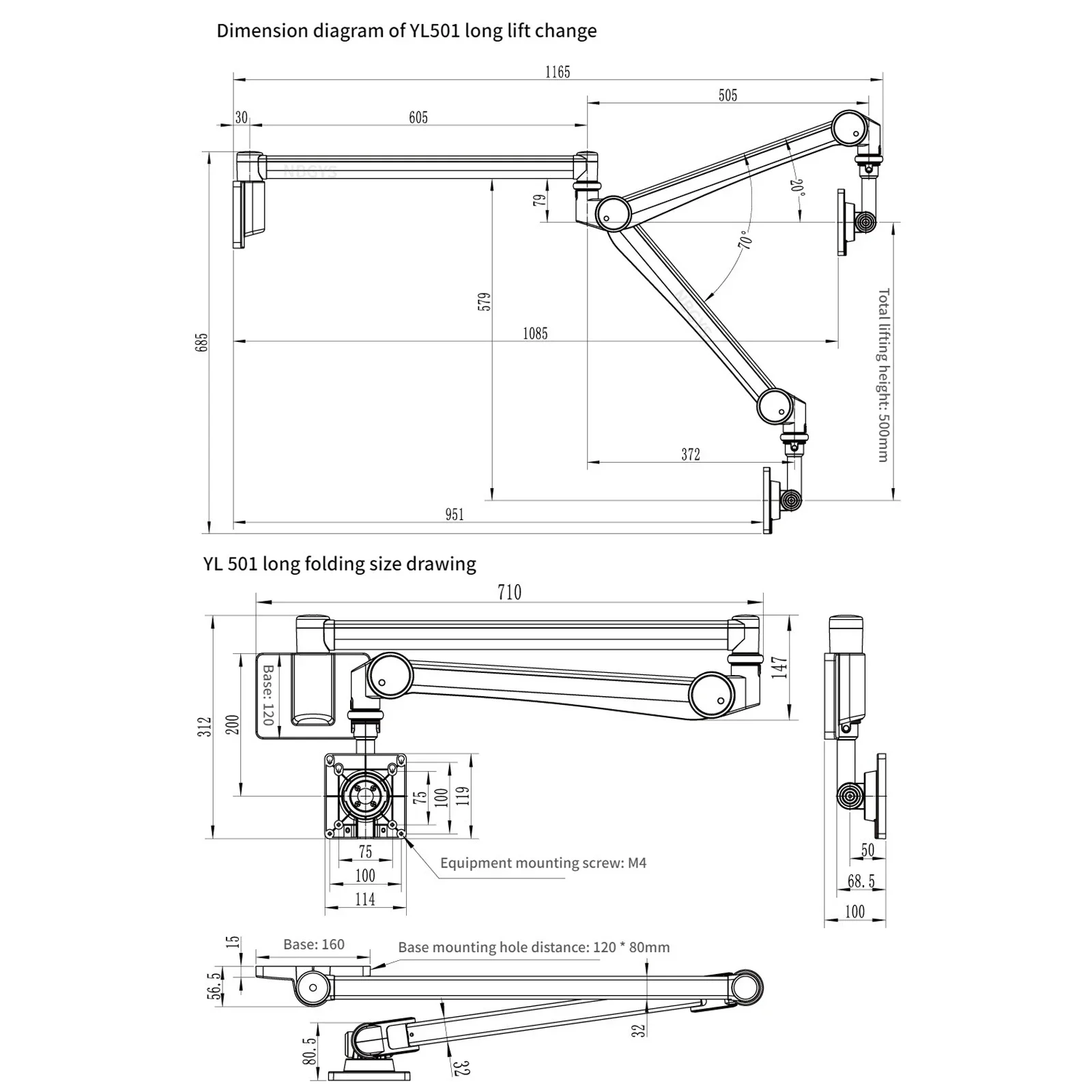 Suporte de tela plana, Smart Ward Hanger, Push Frame médico, Smart Care System Hanger