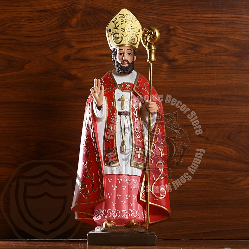 

Cardinal Archbishop Figure Statue Cardinal In Red Effigy Home Room Desktop Religious Decor Accessories Furnishing Articles