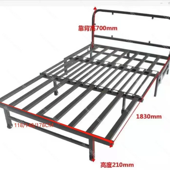Push Pull Bed Frame Multifunctional Lazy Sofa Iron Frame Hardware Accessories Heavy Duty Durable