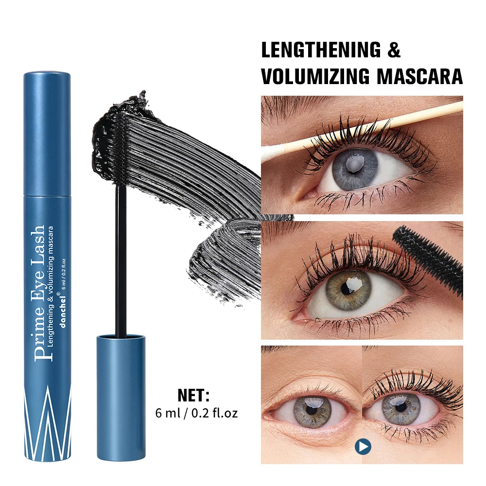PrimeLash Mascara Mature Women Sensitive Eyes Hypoallergenic Waterproof Long Lasting Volume Lash Extension No Smudge Cosmetics