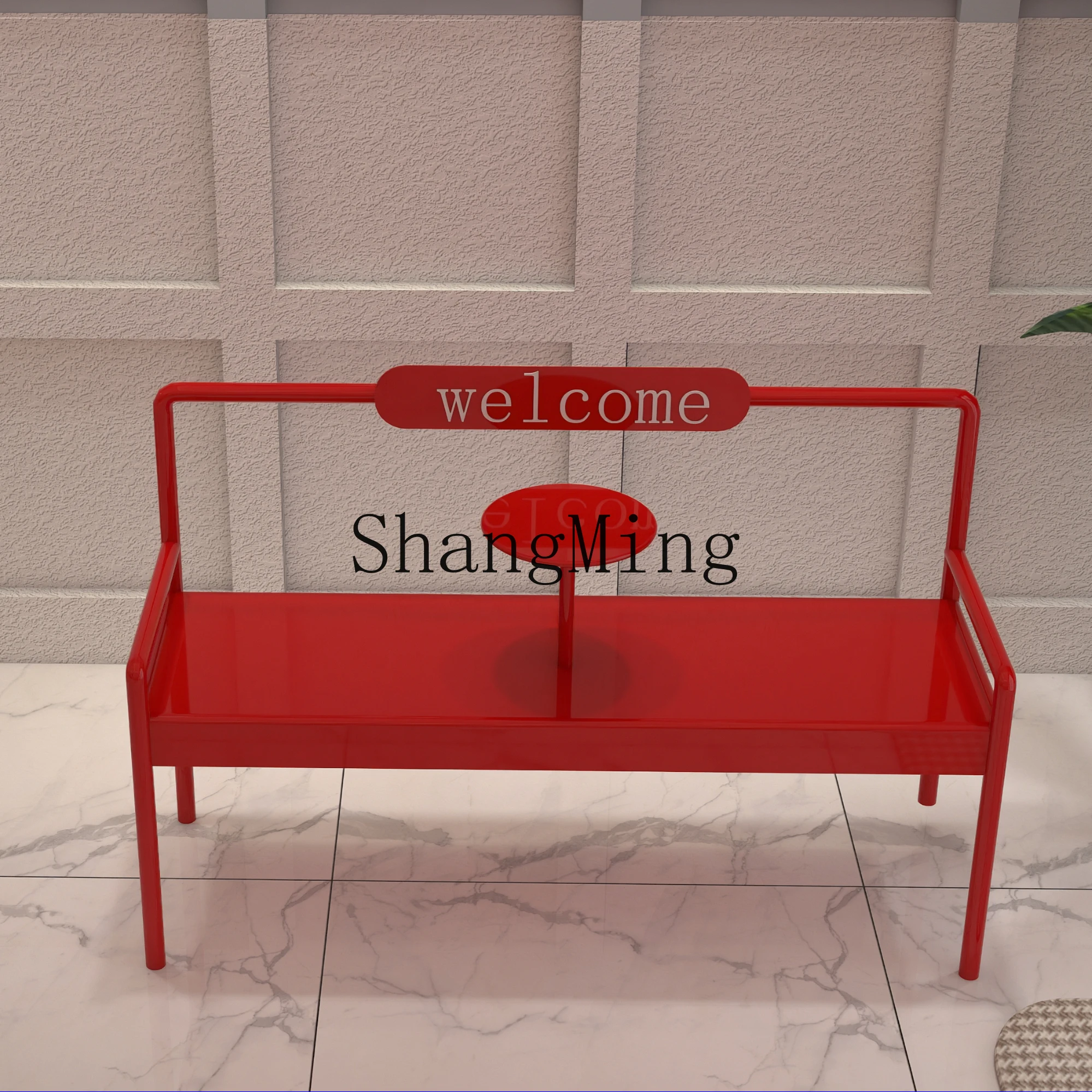 CL outdoor bench park bench milk tea coffee shop gym rest bench shopping mall wrought iron seat chair