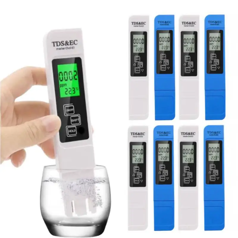 PH Meters Water Fertilizer Concentration Portable Water TDS Meter Pen EC Conductivity Tester Water Quality Monitor For Drinking