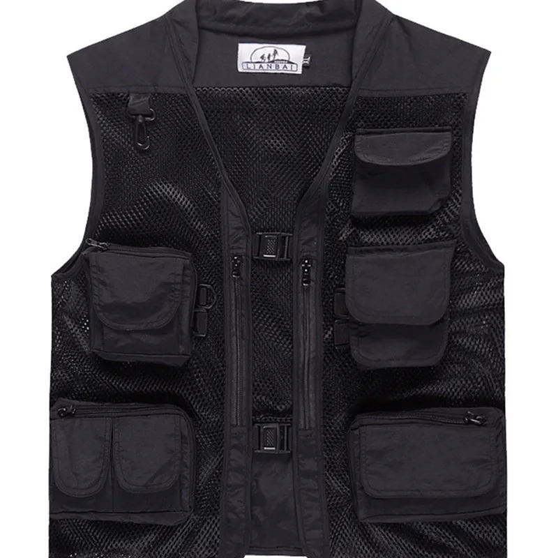 

Summer Outdoor Fishing Breathable Mesh Vest Photography Climbing Hunting Quick Dry Multi-pocket Camouflage Sleeveless Waistcoat