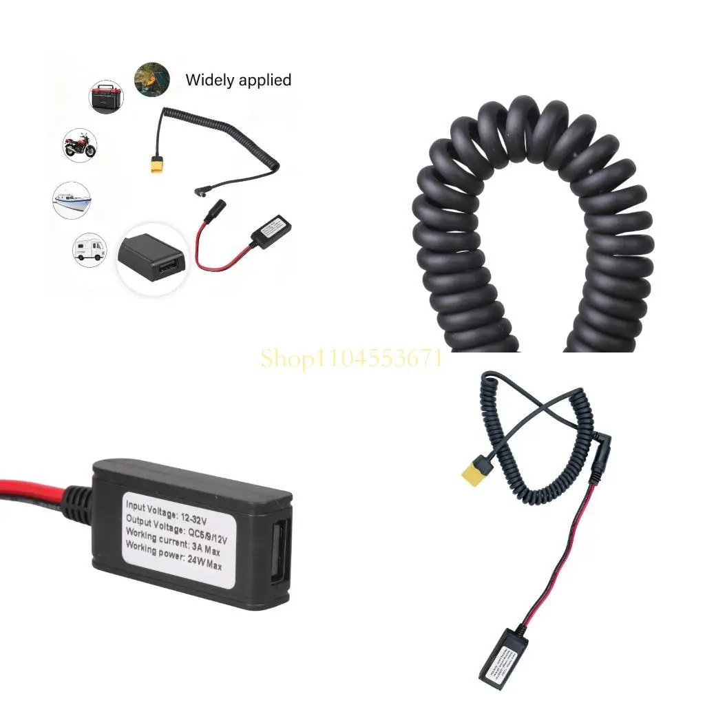 Best Seller Male XT60H to DC5.5X2.5Mm USB Adapter Cable for Solar Power Setups