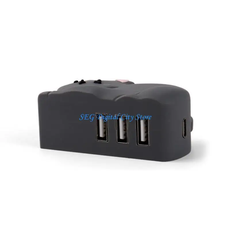 U75B Cartoon USB Adapter Hub يوسع اتصال مع 3 Port USB Splitter لعشاق المكاتب المنزلية وعشاق الأجهزة