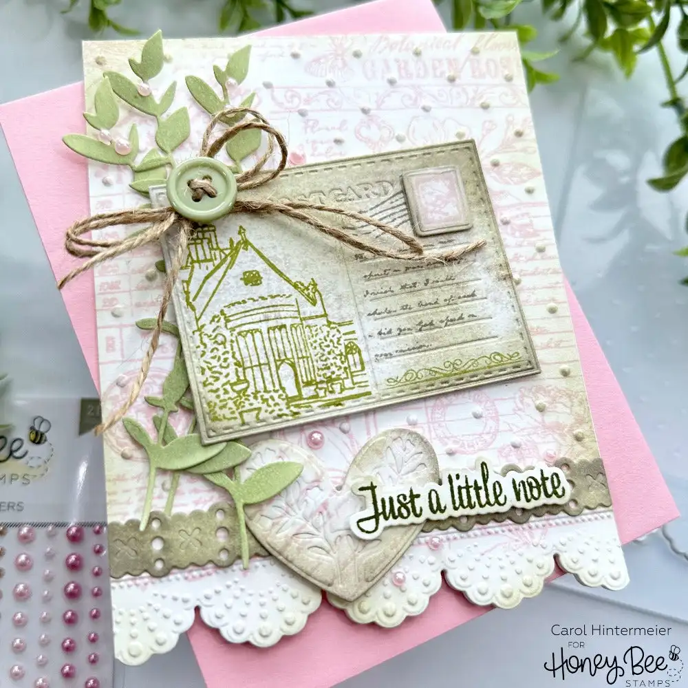 Mini pocztówka wykrojniki do metalu pieczęć dla DIY Scrapbooking album fotograficzny tworzenie kartek materiały dekoracyjne