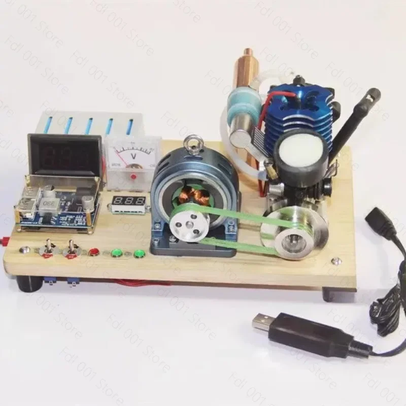 High Power DIY Generator Motor Pure Copper Movement Metal Casing with Screws Teaching Model for Science Gift Generator Accessory