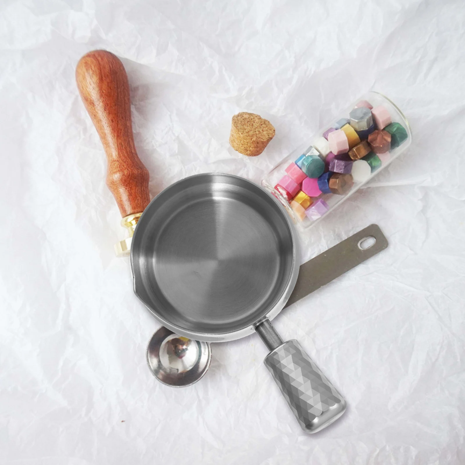 

1pcs Stainless Steel Melting 60Ml Durable Sealing Scoop For Diy Stamp Seal Tool Seal Spoon For Sealing Wax Wax Melting Spoon
