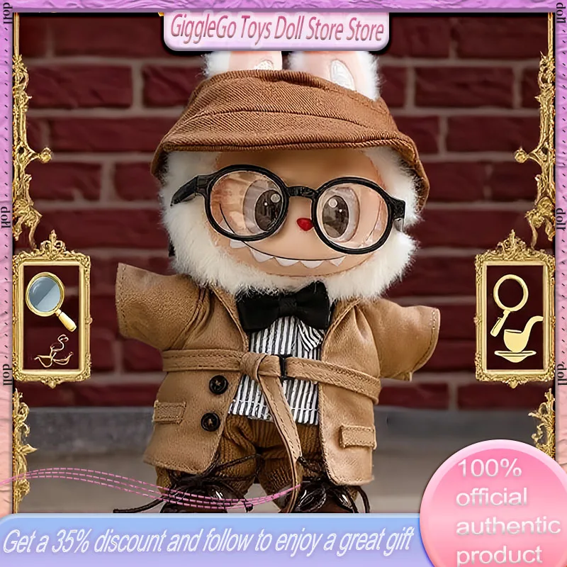 

Для Labubu123 Generation Sherlock Holmes с одинаковым набором детской одежды в британском стиле, только одежда для малышей, подарок