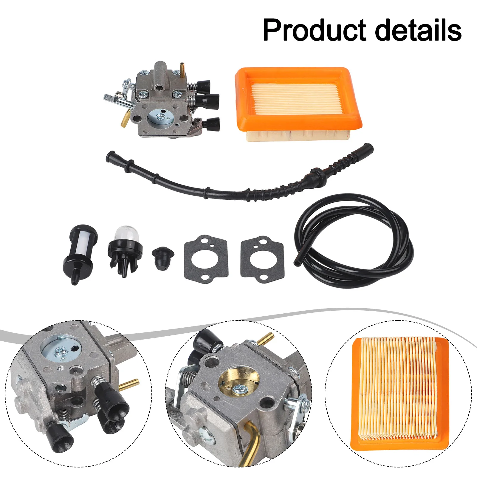 

Для FS120 Для FS200 Для FS250 Для FS300 Для FS350 Комплект карбюратора с 10 компонентами для эффективного ремонта газонокосилки