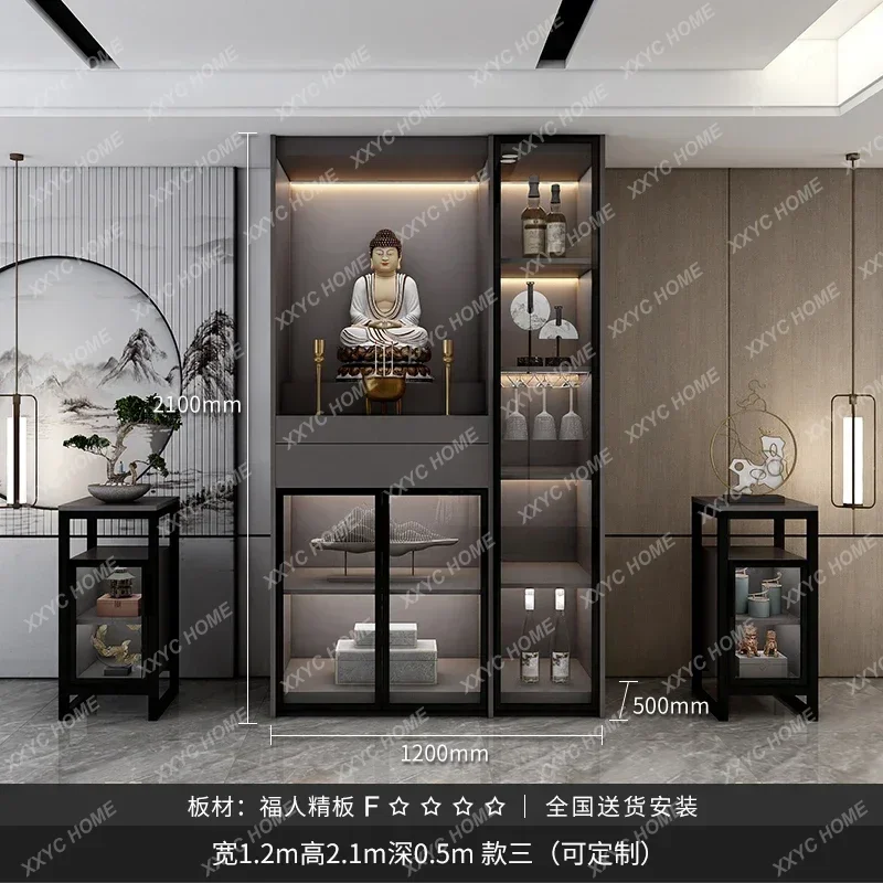 DVNew arrive  Buddhist niche cabinet modern, household God of Wealth incense table Buddha statue seat table