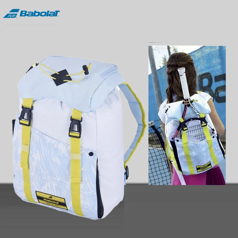 Babolat Club Junior Series Tennis Backpack Girls Boys 1-Pack Squash Badminton Tennis Racket Bag Training Competition Storage Bag