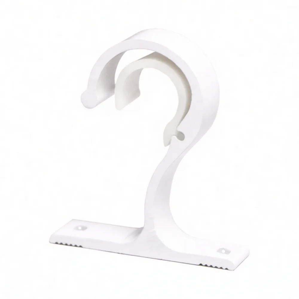 Durable Aluminum Curtain Rod Mounting Bracket Ceiling And Wall Support Holder For 25 To 28mm Roman Poles Home Decor
