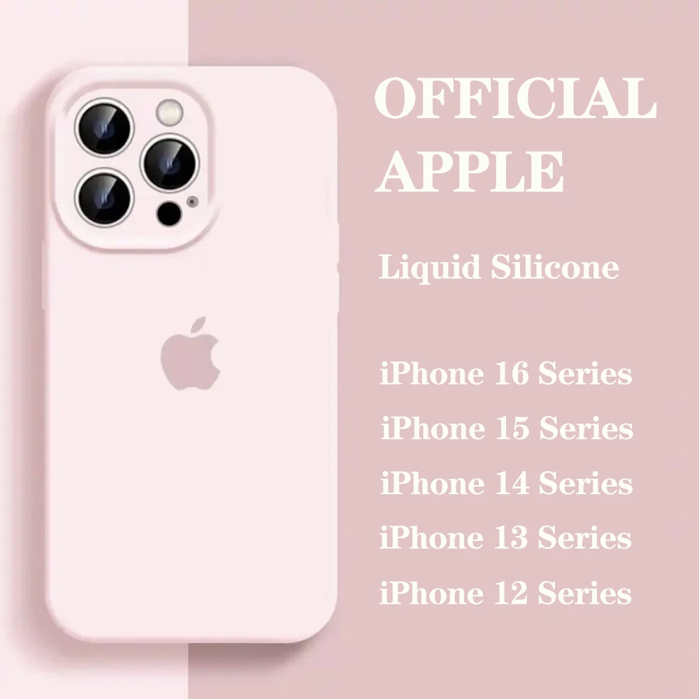 Capa de telefone de silicone líquido original para iphone 15 14 13 12 16 pro max capas apple para iphone 13 12 11 15 16 plus capa com logotipo