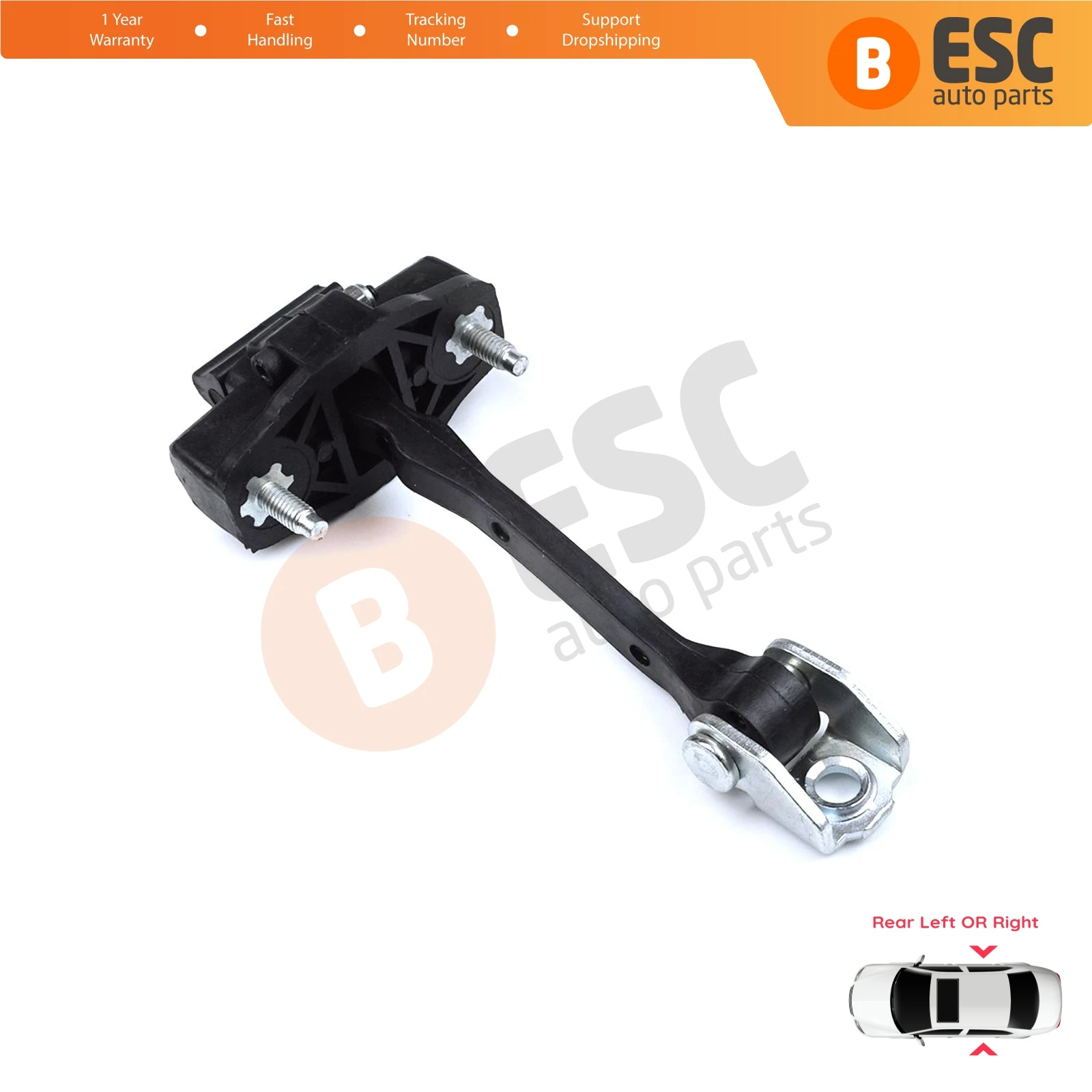 

EDP1311 Rear Left or Right Door Catch Hinge Brake Stop Check Strap Limiter for Citroen C4 Cactus 2014-On 9801290880