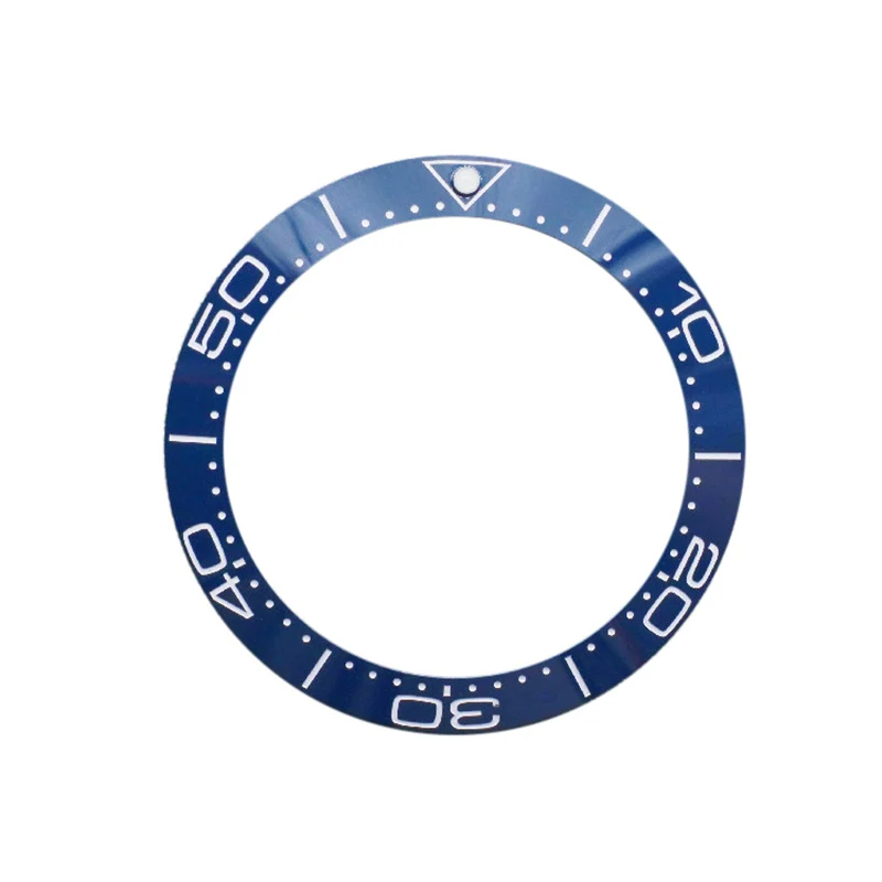 40MM Black Digital Ceramic Bezel Insert Fit For Omega Seamaster 300m Diver Bezel Ring Replacement