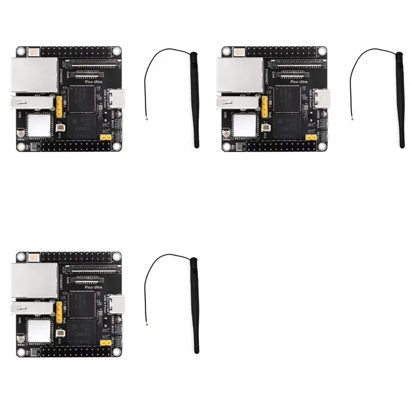 

3X For Luckfox Pico Ultra Wifi Development Board RV1106 RISC-V Linux Wifi6+BT5.2 8G EMMC Supports Poe Ethernet
