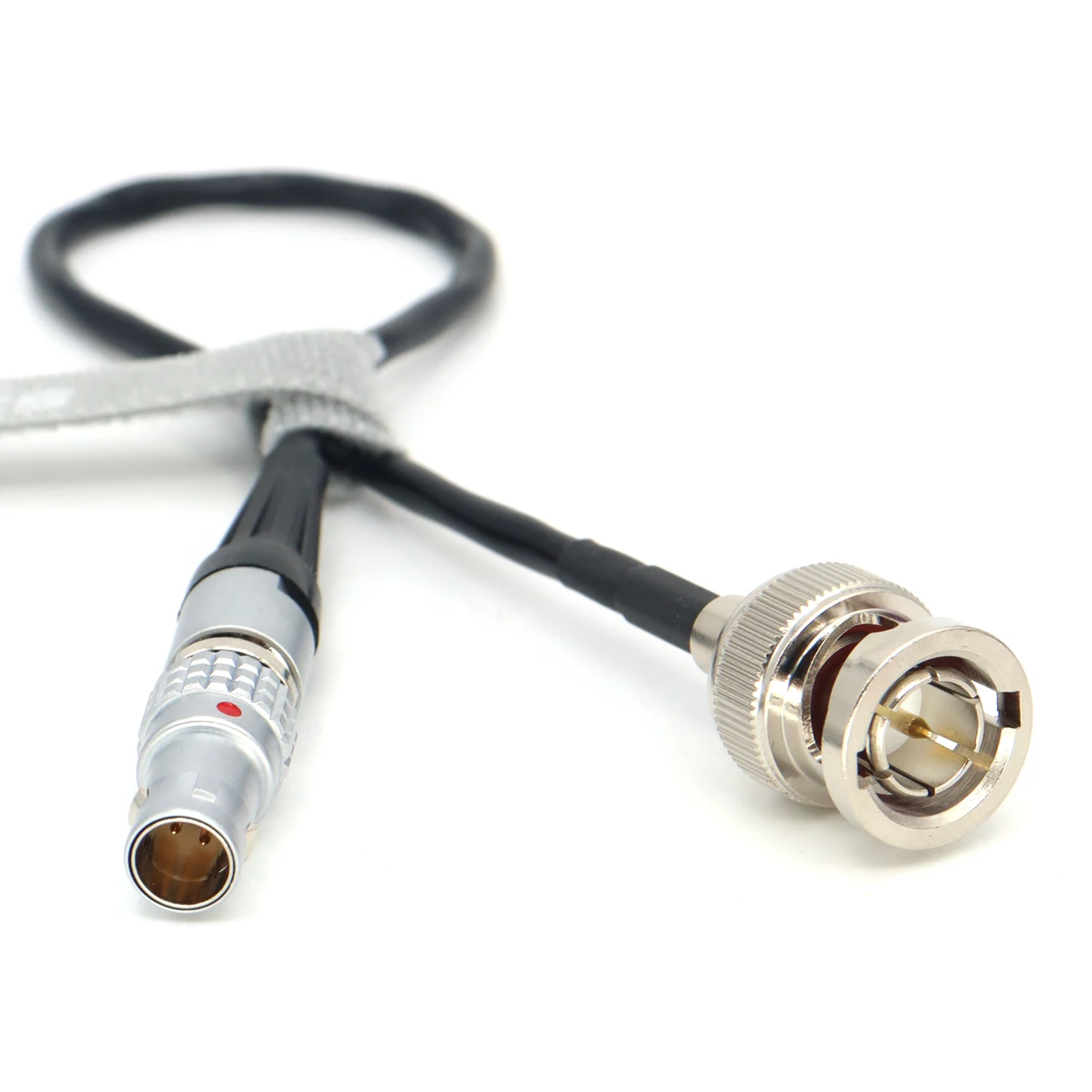 Timecode Cable BNC Male to Red Komodo EXT 9Pin Male Right Angle for Sound Device