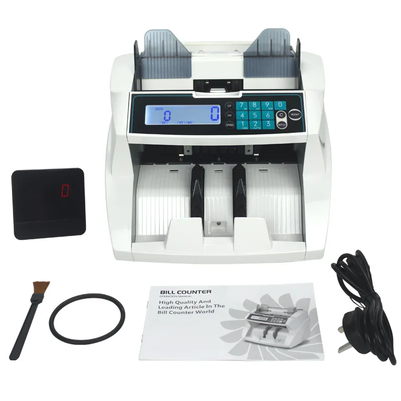 Machine de comptage d'argent multi-devises, poignées, compteur de billets de banque, EUR, USD