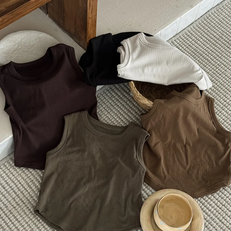 roupas-infantis-colete-casual-para-criancas-novo-verao-2026-camiseta-sem-mangas-solta-versatil-e-estilosa-para-meninos-e-meninas