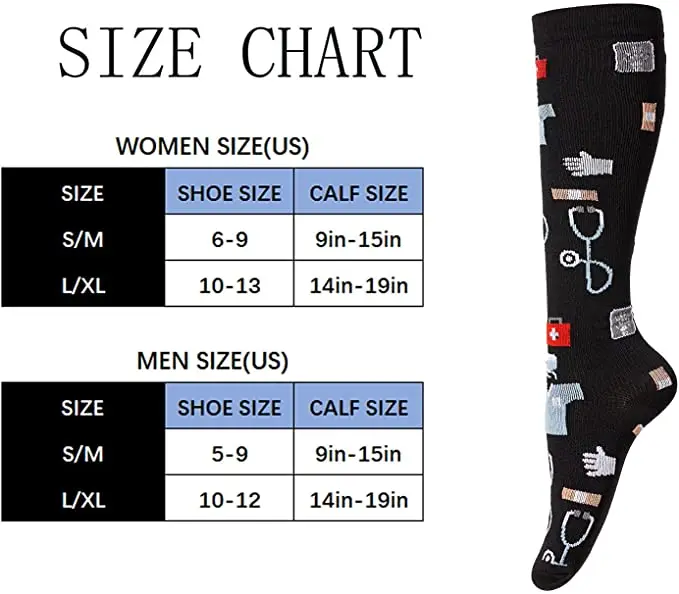 58 Styles Compression Socks for Leggings Breathable Running Pressure Soccer Adult Socks Edition Network Pressure Nurse Socks