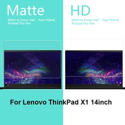 HD Matte Anti-Fingerprint Film For Lenovo Thinkpad X1 Yoga 4rd (2019) 3rd (2018) X1 Yoga 2021 14'' Clear LCD Screen Protect Film