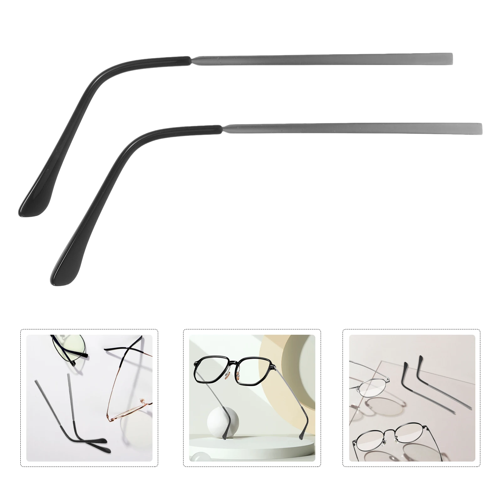 

Eyeglasses Replacement Temple Universal Metal Arms for Sunglasses Reading Glasses Repair 1 Pair Left Right Fit Most Prevent